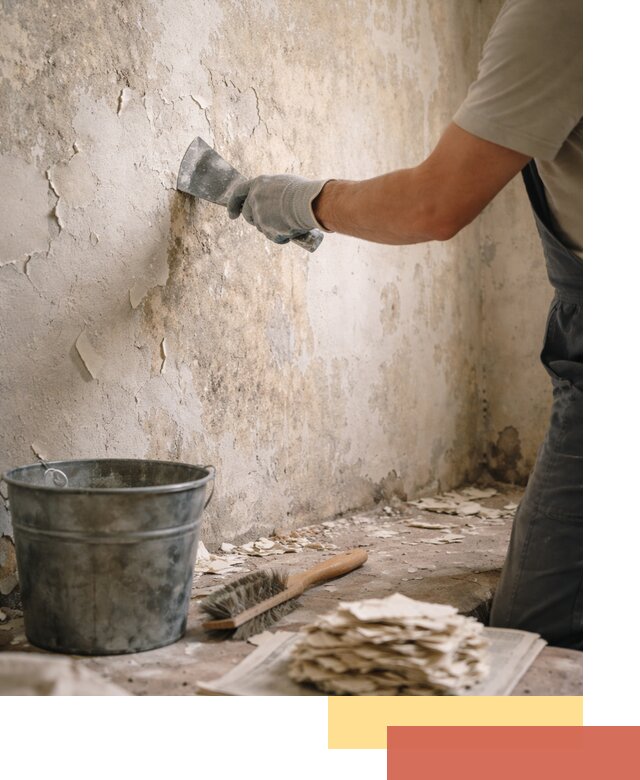 Удаление старой краски со стен в Заволжье качественно и быстро