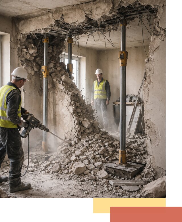 Снос несущих стен в Заволжье с гарантией безопасности и качества