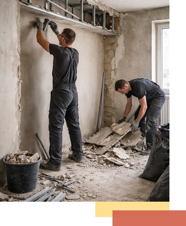 Демонтаж короба из гипсокартона в Заволжье быстро и аккуратно