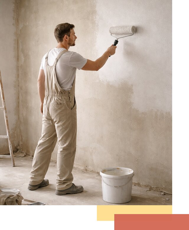 Грунтовка стен под отделку в Заволжье профессиональным раствором