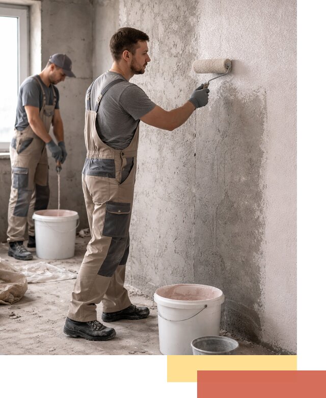 Нанесение бетоноконтакта на стены в Заволжье для последующей отделки