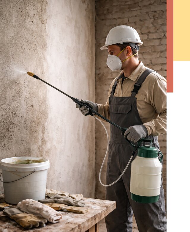 Антисептическая обработка стен в Заволжье от 1222 руб. — быстро и недорого | ОТДЕЛОЧНИК-Звл