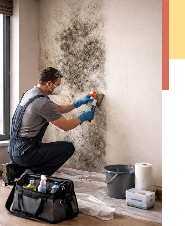 Удаление плесени со стен в Заволжье от 2190 руб. — быстро и недорого | ОТДЕЛОЧНИК-Звл
