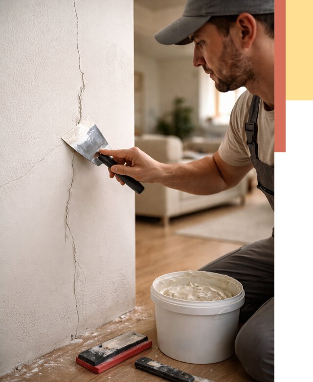 Заделка трещин и сколов в Заволжье от 2495 руб. — быстро и недорого | ОТДЕЛОЧНИК-Звл