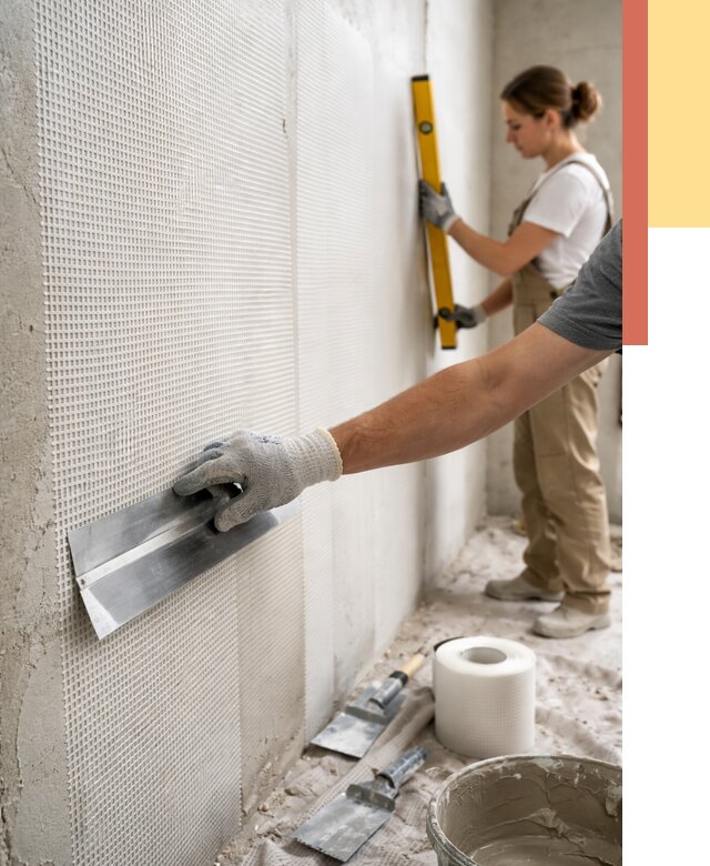 Армирование стен стеклосеткой в Заволжье от 3259 руб. под ключ | ОТДЕЛОЧНИК-Звл