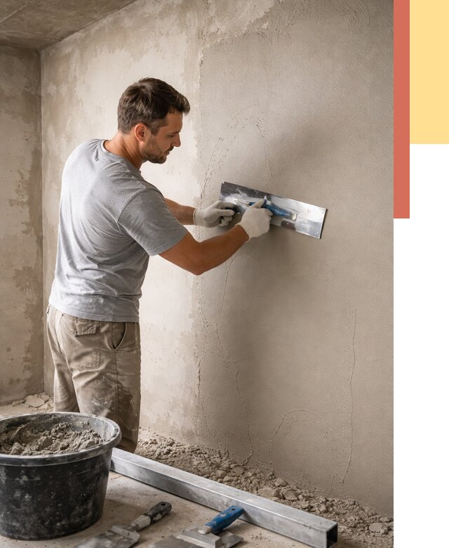 Штукатурка стен без маяков в Заволжье от 7332 руб/м2 — услуги и цена | ОТДЕЛОЧНИК-Звл