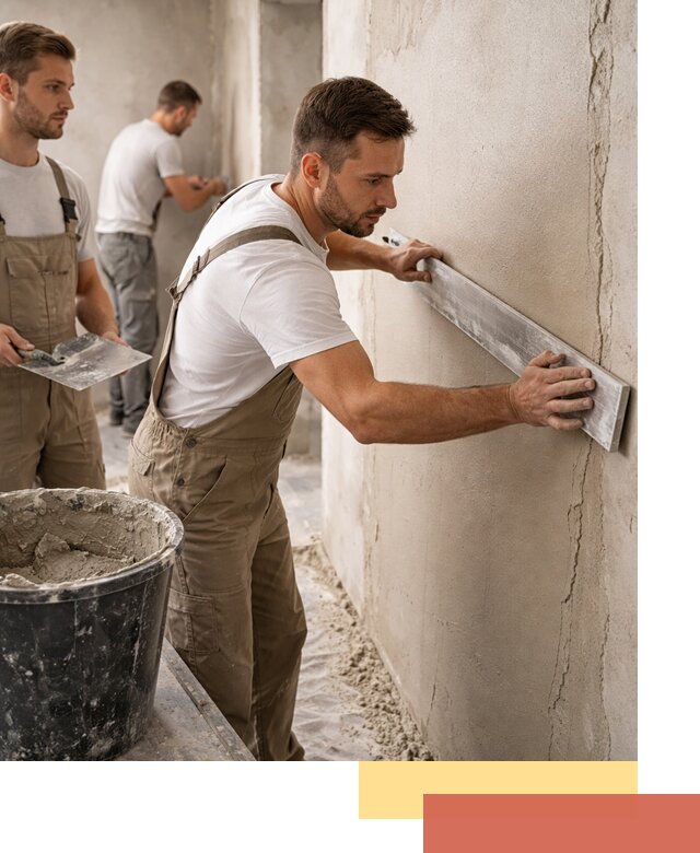 Штукатурка стен без маяков в Заволжье быстро и качественно