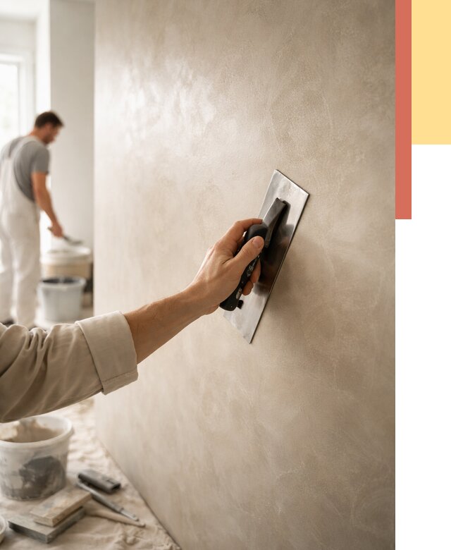 Венецианская штукатурка в Заволжье от 3564 руб/м² — нанесение стен под ключ | ОТДЕЛОЧНИК-Звл