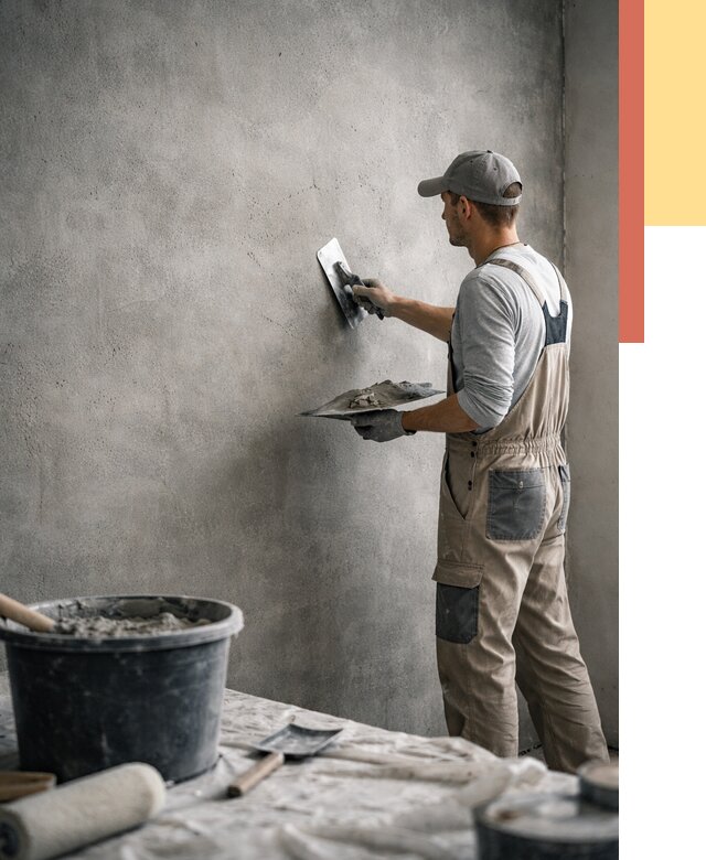 Декоративная штукатурка под бетон в Заволжье от 2546 руб./м² — нанесение под ключ | ОТДЕЛОЧНИК-Звл