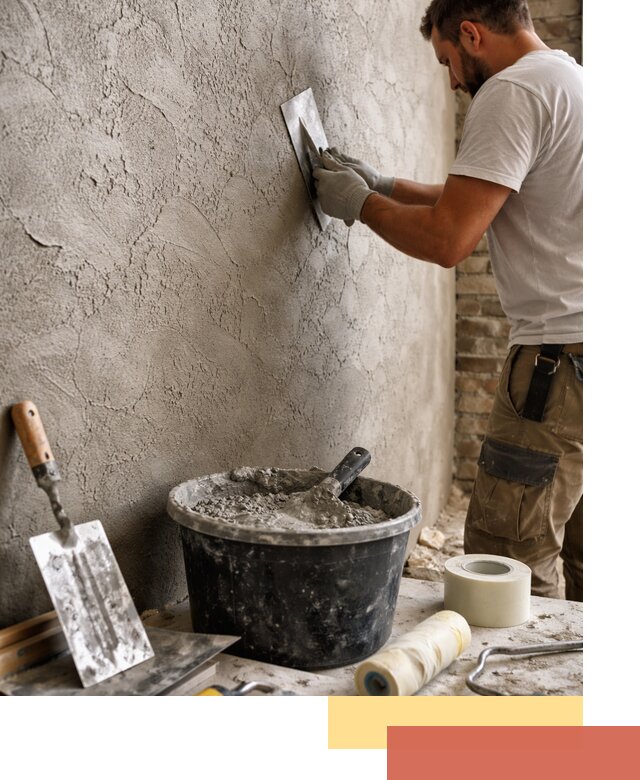 Декоративная штукатурка лофт в Заволжье — отделка стен и потолков