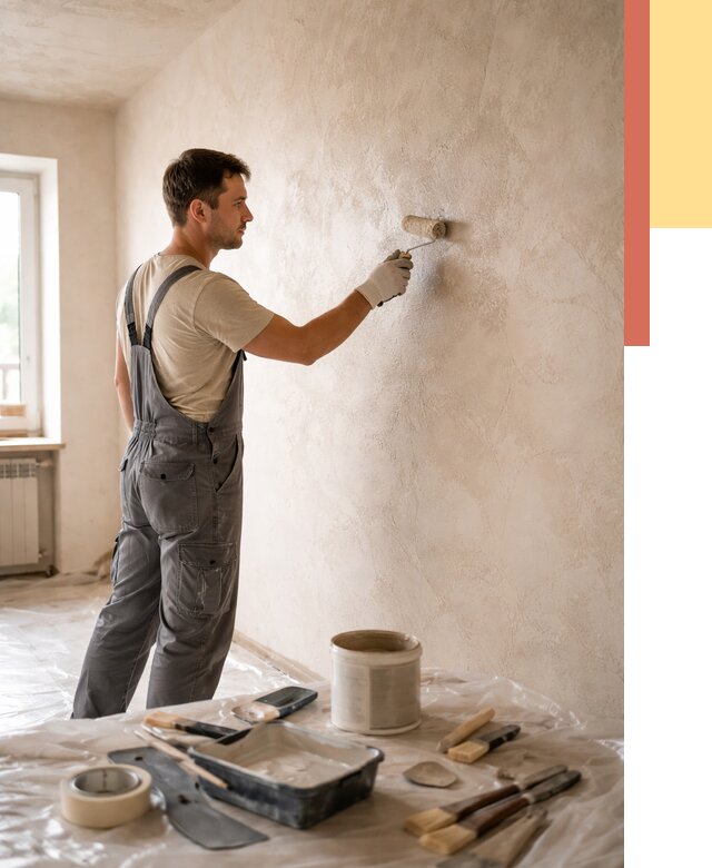 Нанесение лессирующей краски по декоративке в Заволжье от 1782 руб. | ОТДЕЛОЧНИК-Звл