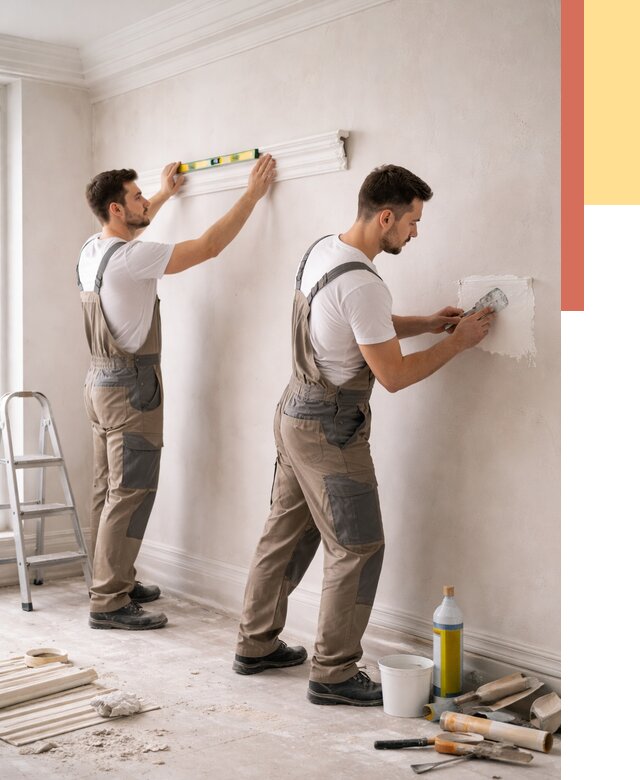 Монтаж лепнины на стены в Заволжье от 4583 руб. — недорого, быстро | ОТДЕЛОЧНИК-Звл