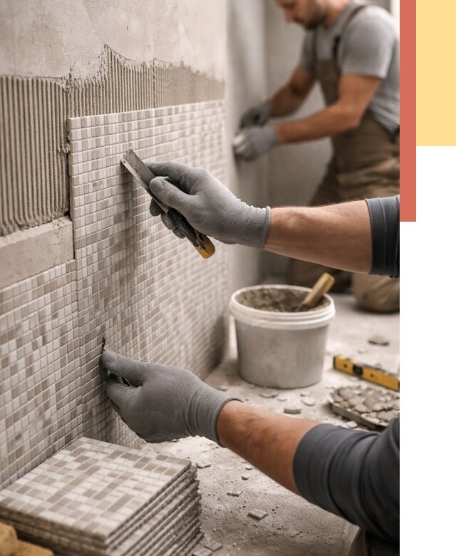 Облицовка стен мозаикой в Заволжье от 3259 руб/м2 — укладка мозаики на стены | ОТДЕЛОЧНИК-Звл