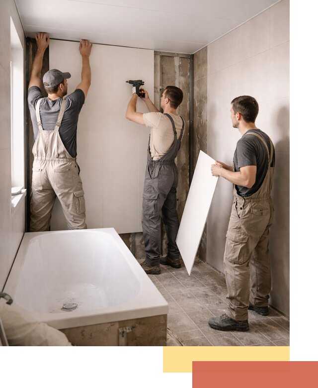 Отделка ванной панели ПВХ профессионально в Заволжье