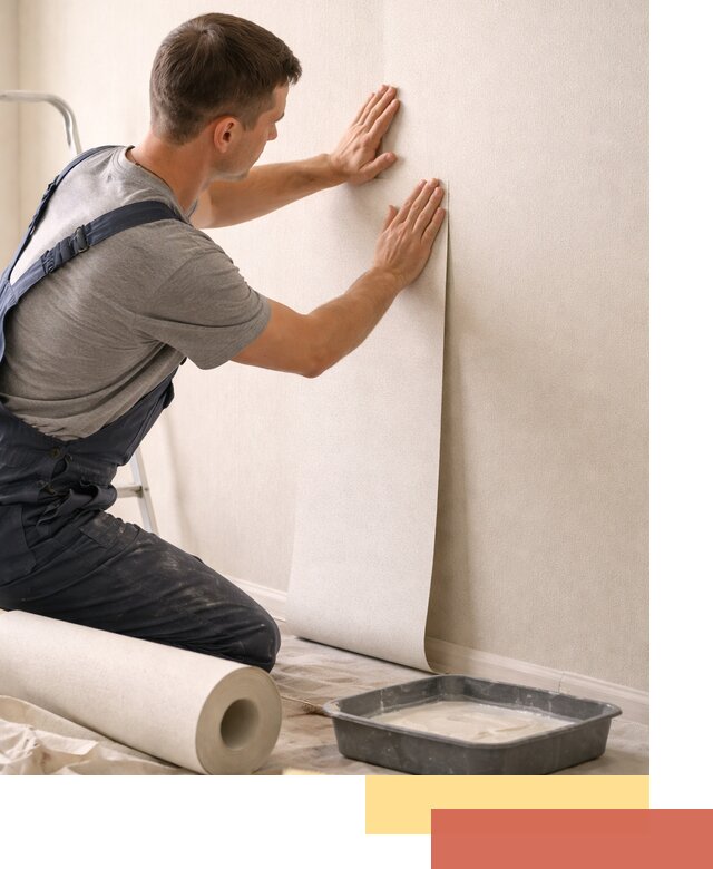 Поклейка флизелиновых обоев в Заволжье качественно и быстро