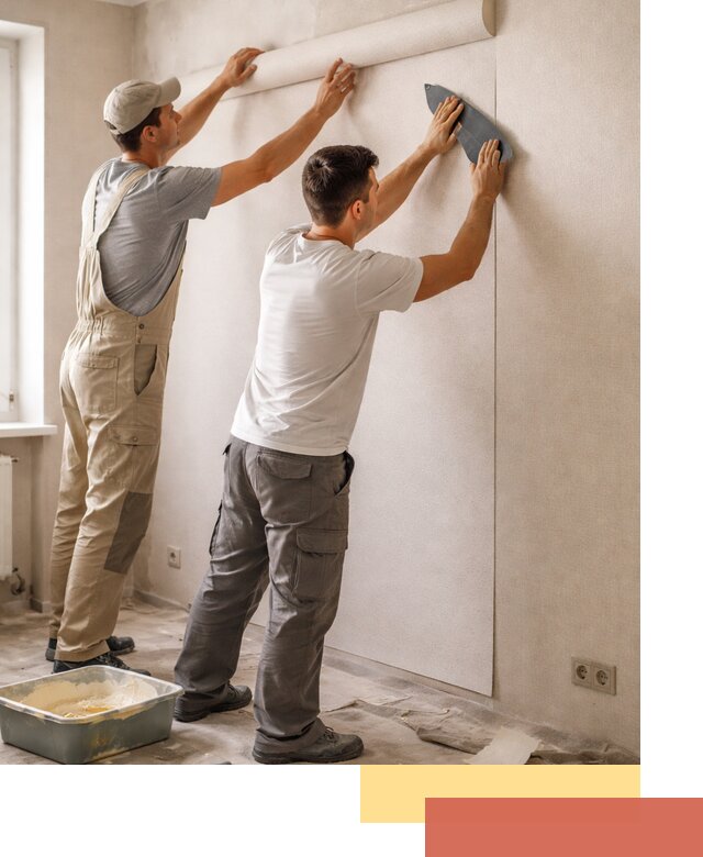 Поклейка виниловых обоев в Заволжье профессионально и качественно