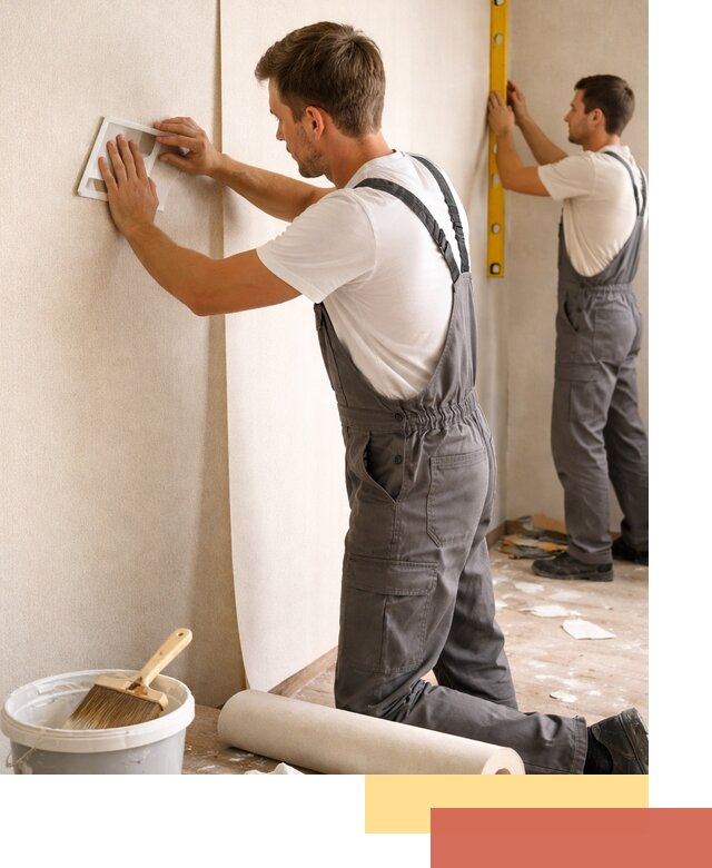 Поклейка бумажных обоев в Заволжье качественно и недорого