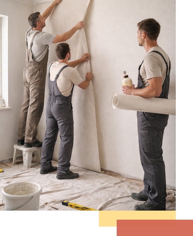 Оклейка стен обоями в Заволжье — качественно и профессионально