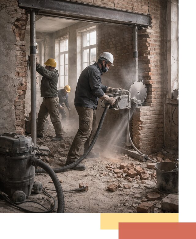 Прорезка проема в стене под дверной или оконный проем в Заволжье