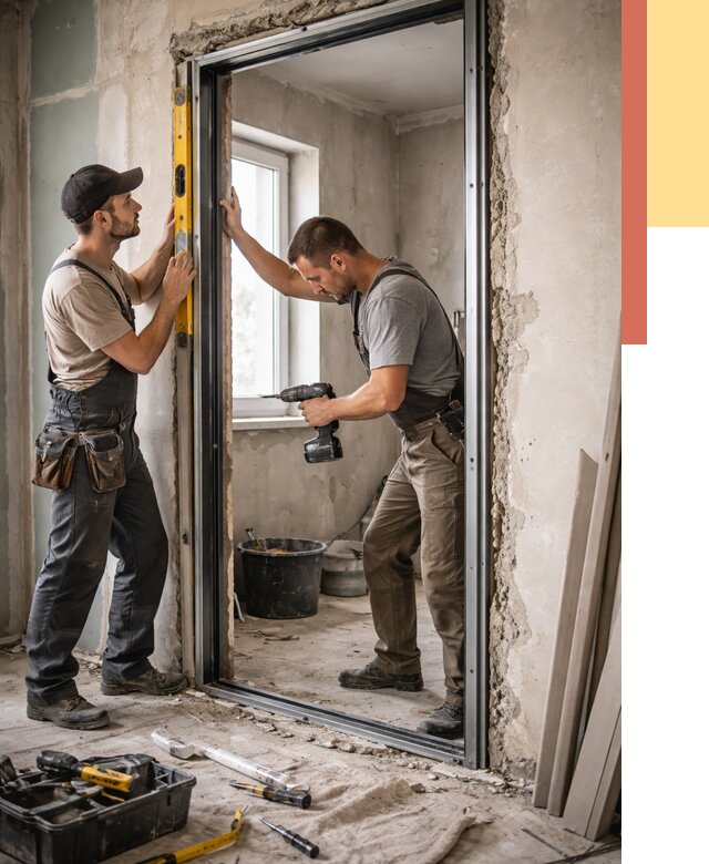 Закладка дверного проема в Заволжье от 3564 руб. — быстро и недорого | ОТДЕЛОЧНИК-Звл