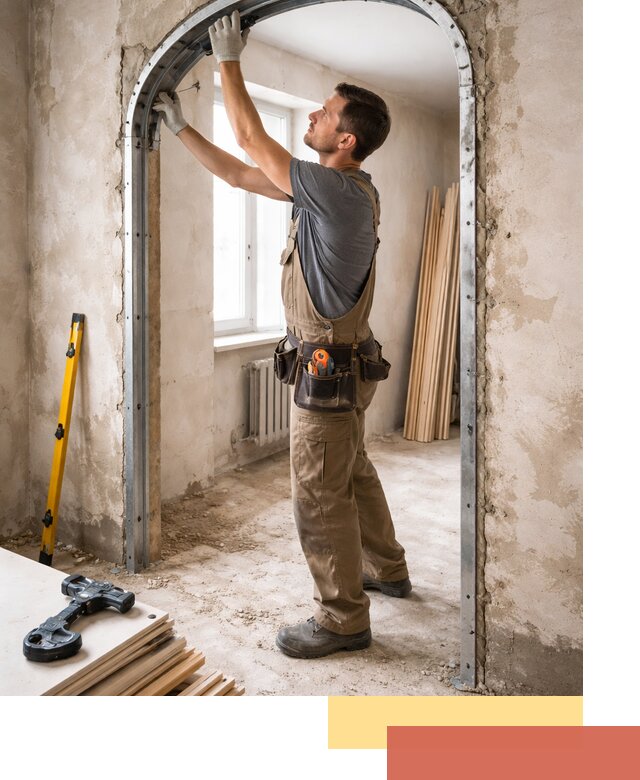 Устройство арочного проема в Заволжье под ключ