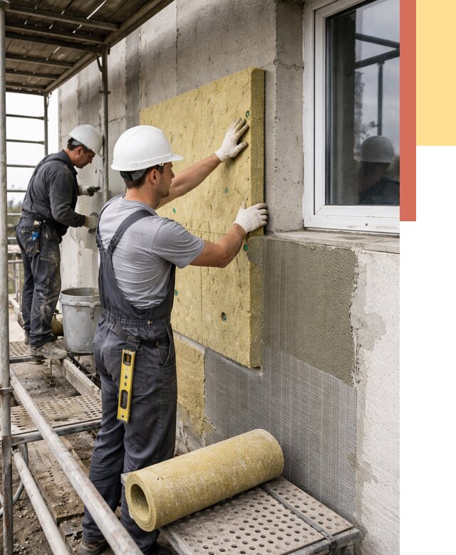 Утепление стен в Заволжье от 4379 руб. под ключ — быстро и недорого | ОТДЕЛОЧНИК-Звл