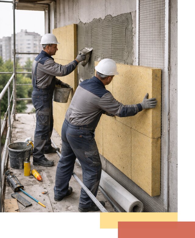 Утепление стен зданий и домов в Заволжье качественно и надежно