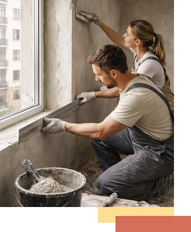 Штукатурка откосов дверей и окон профессионально в Заволжье