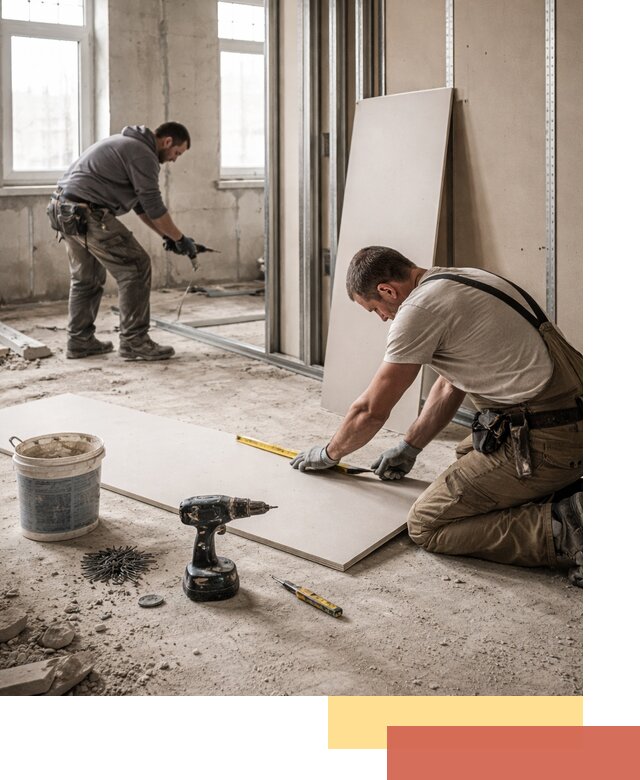 Кладка перегородок из ПГП под ключ в Заволжье