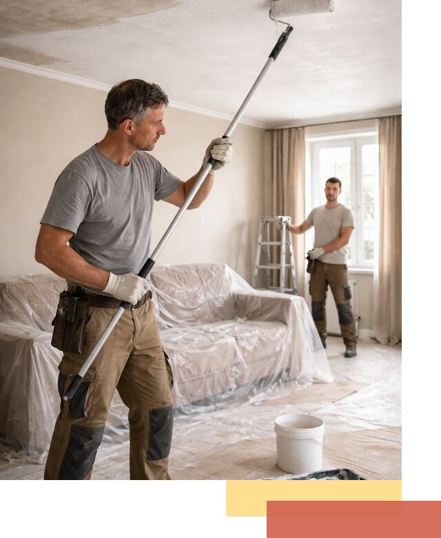 Грунтовка потолка в Заволжье — подготовка под покраску и отделку