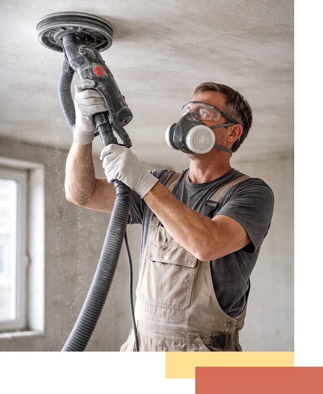 Шлифовка потолка в Заволжье — качественная подготовка под отделку