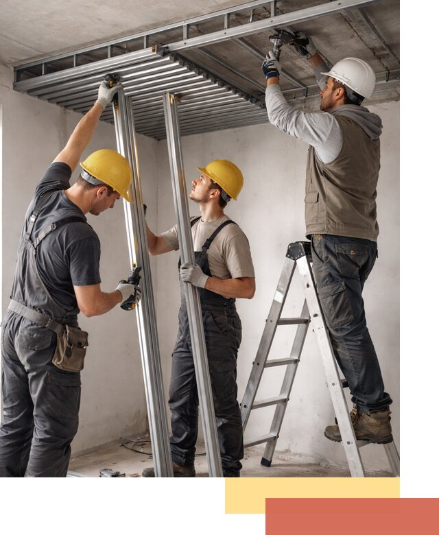 Монтаж реечного потолка под ключ в Заволжье