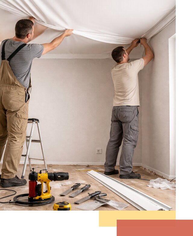 Монтаж ПВХ натяжного потолка в Заволжье качественно и быстро