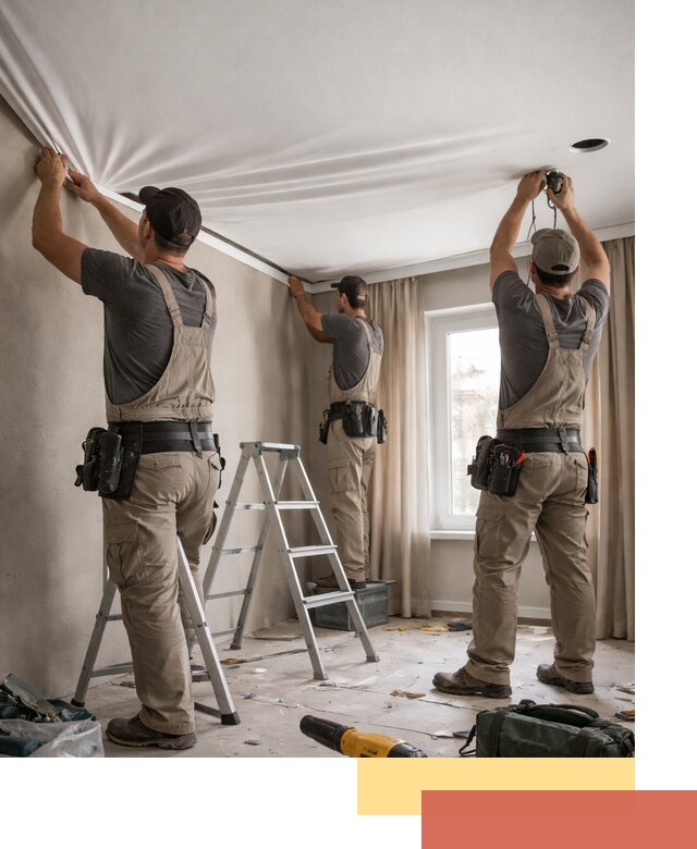 Монтаж матового натяжного потолка в Заволжье качественно и быстро