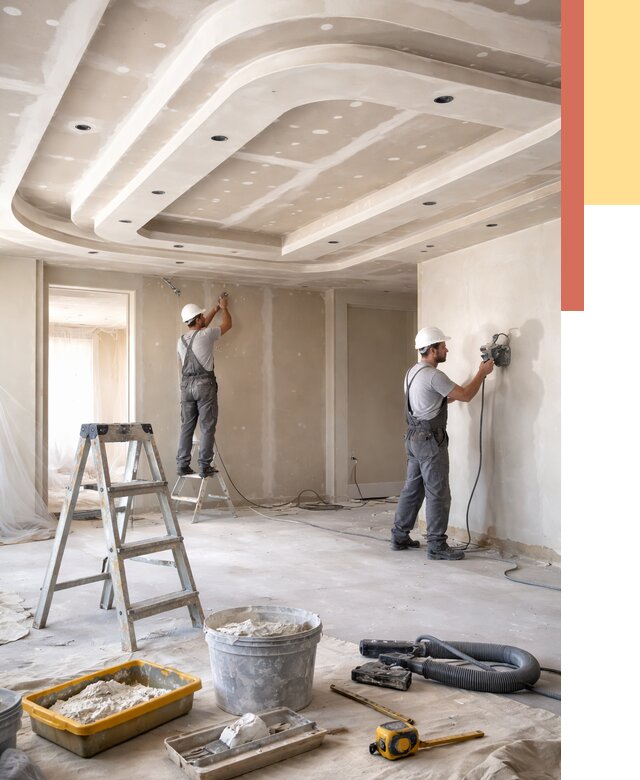 Многоуровневый потолок из гипсокартона в Заволжье от 764 руб. под ключ | ОТДЕЛОЧНИК-Звл