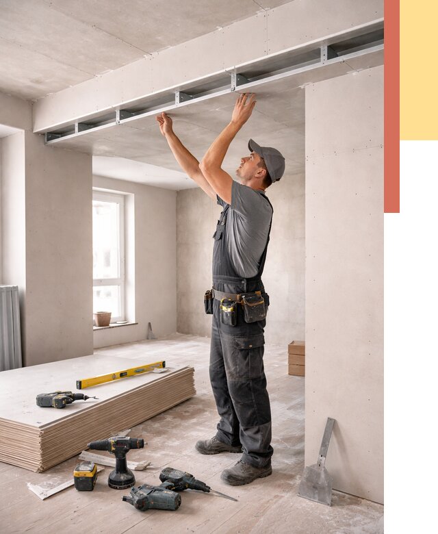 Потолок из гипсокартона с нишей в Заволжье от 1273 руб. под ключ | ОТДЕЛОЧНИК-Звл