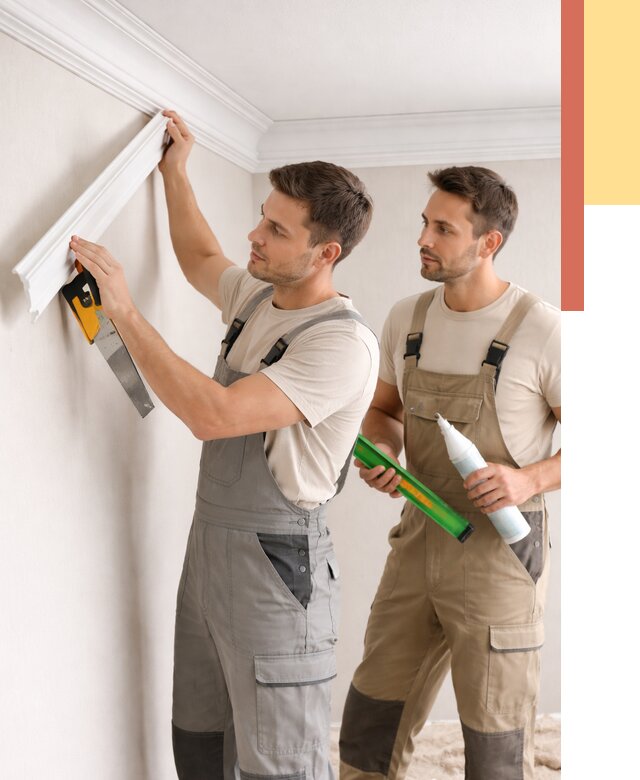 Монтаж потолочного плинтуса в Заволжье от 2342 руб. — быстро и недорого | ОТДЕЛОЧНИК-Звл
