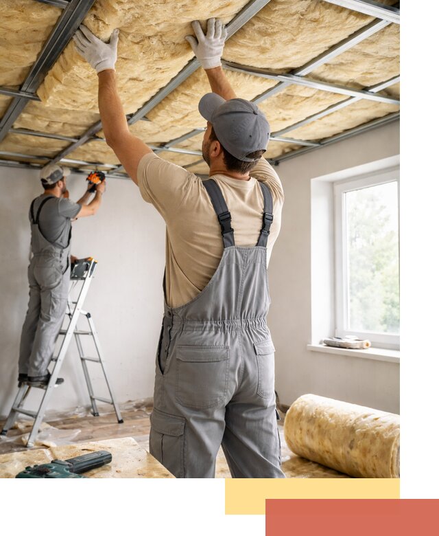 Утепление потолка под ключ в Заволжье качественно и быстро