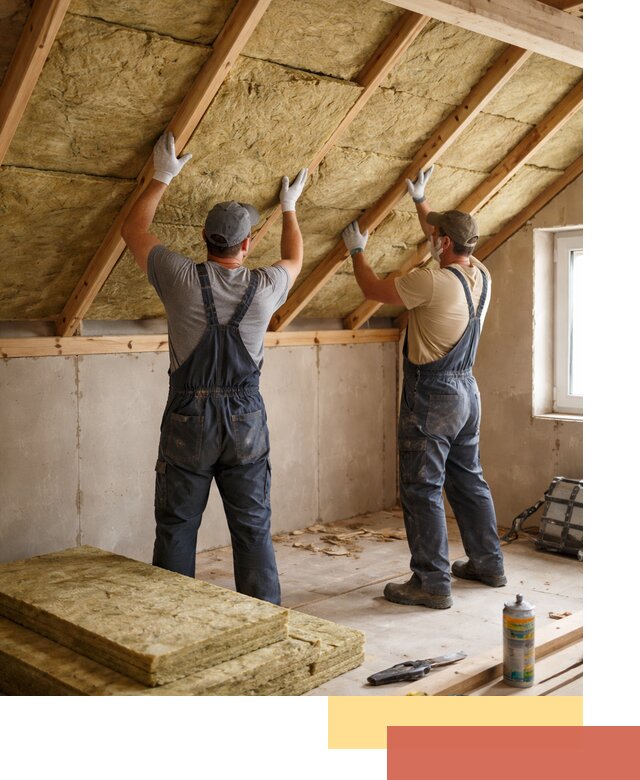 Утепление потолка минеральной ватой в Заволжье