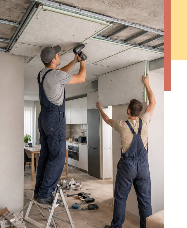 Шумоизоляция потолка панелями зипс в Заволжье от 1884 руб. под ключ | ОТДЕЛОЧНИК-Звл